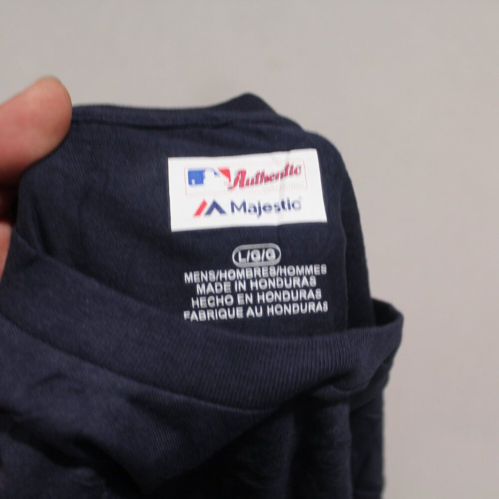 Majestic Authentic New York Yankees Blue Men Tee Shirt Size Large - Picture 9 of 10
